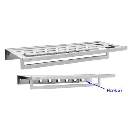 FIDELIS FAC-835056 Towel Rack with Robe Hooks (Ron Series)