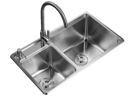 SM-8245L Stainless Steel Double Sink