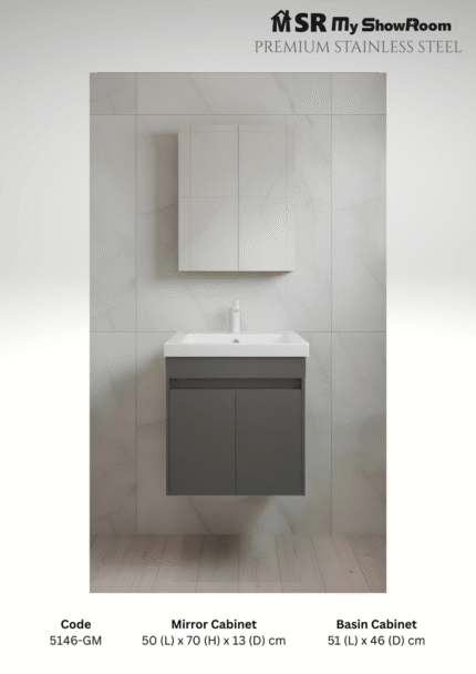 Stainless Steel cabinet 5146 Gun Metal