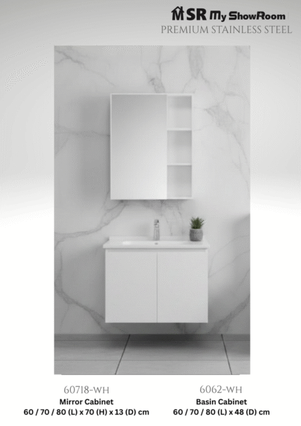 Stainless Steel cabinet 6062 White