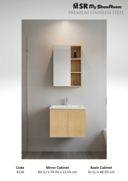 Stainless Steel cabinet 6116 Wood