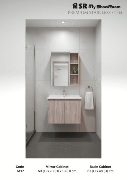 Stainless Steel cabinet 6117 Wood