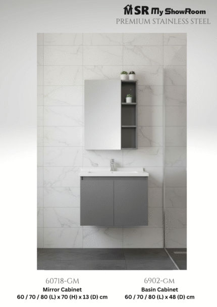 Stainless Steel cabinet 6902-Gun Metal